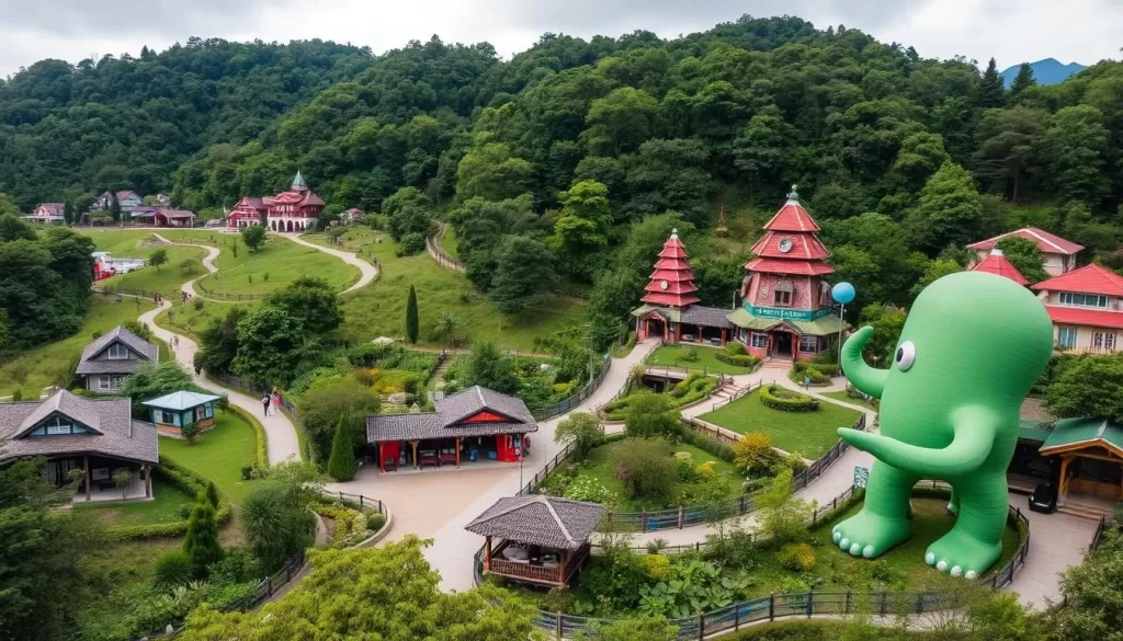 Xitou Nature Education Area and Monster Village in Nantou County, Taiwan