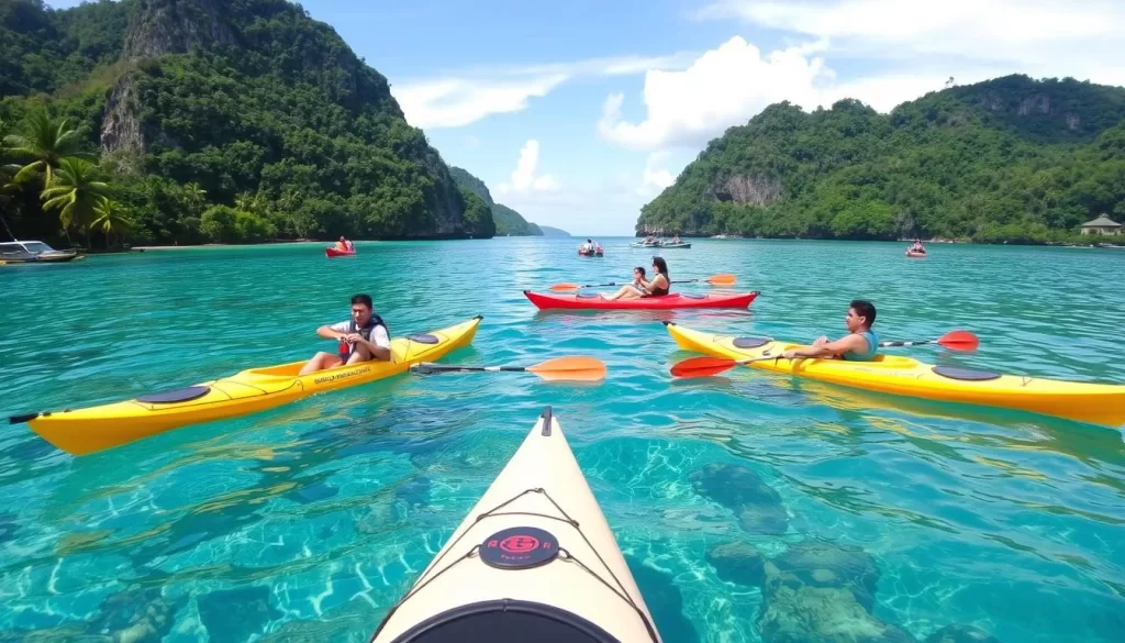 water sports and kayaking in Redang Island