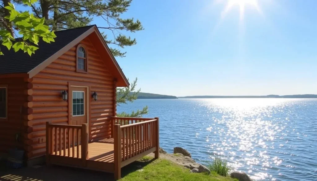 A cozy lakeside cabin accommodation in Tompkins County with Cayuga Lake views A cozy lakeside cabin accommodation in Tompkins County with Cayuga Lake views