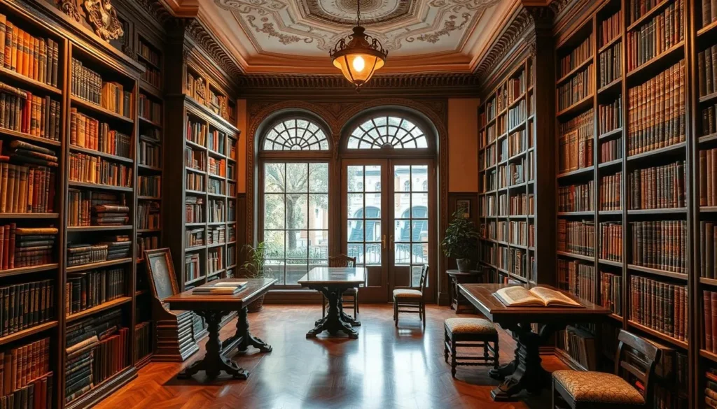 A cozy miniature book museum nestled in the heart of Baku's historic district, its charming façade adorned with intricate architectural details. The museum's interior is a bibliophile's dream, with rows of antique bookshelves housing a vast collection of rare and valuable tomes. Soft, natural lighting filters through large windows, casting a warm glow over the polished wooden floors and plush reading nooks. Visitors can leisurely explore the museum's carefully curated exhibits, immersing themselves in the rich cultural heritage of Azerbaijan. The museum's serene atmosphere and the gentle hum of pages turning transport visitors to a bygone era, where the love of the written word is celebrated in a truly captivating setting.