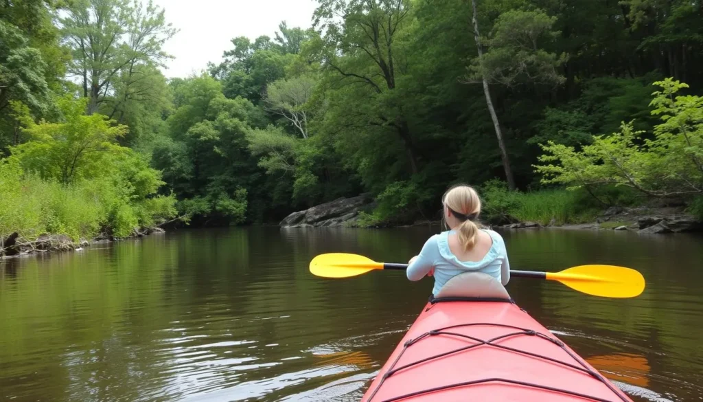 A serene kayaking trip on the Wild & Scenic Mississippi River