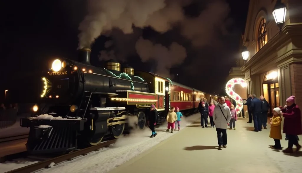 Adirondack Scenic Railroad Polar Express winter event in Oneida County Adirondack Scenic Railroad Polar Express winter event in Oneida County