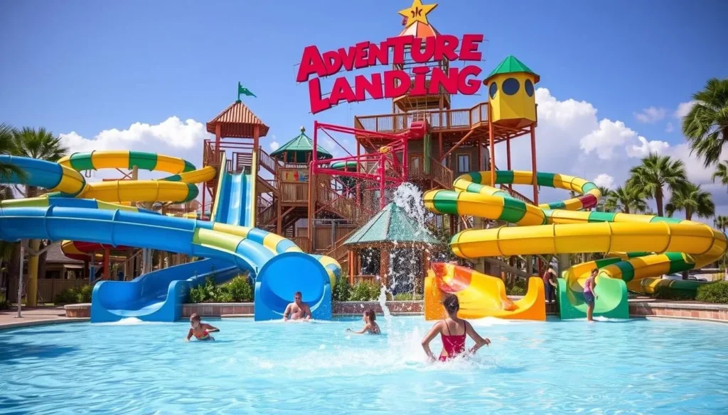 Adventure Landing water park in Duval County, Florida Adventure Landing water park in Duval County, Florida