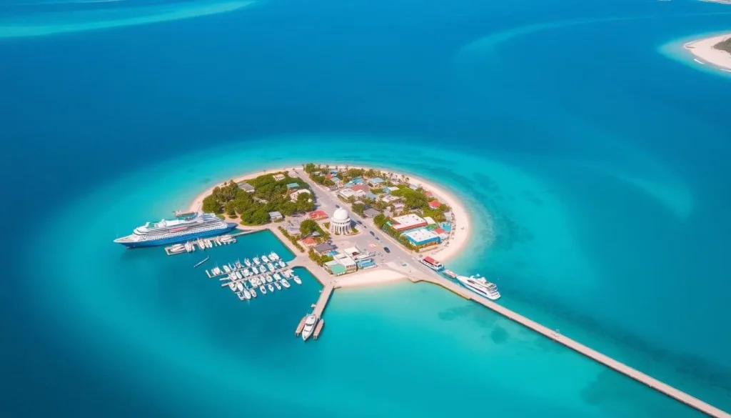 Aerial view of Key West in Monroe County, Florida Aerial view of Key West in Monroe County, Florida
