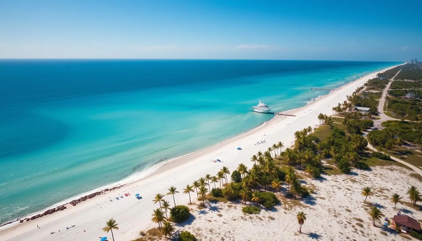 Aerial view of Martin County Florida beaches and waterways showing pristine coastline and natural beauty