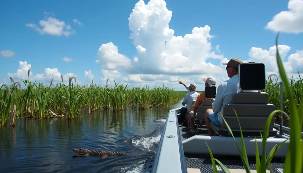 Airboat tour in the Everglades, Broward County Florida Airboat tour in the Everglades, Broward County Florida