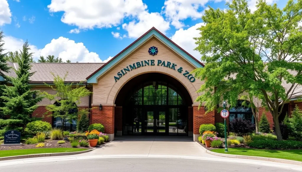 An image of Assiniboine Park and Zoo's main entrance