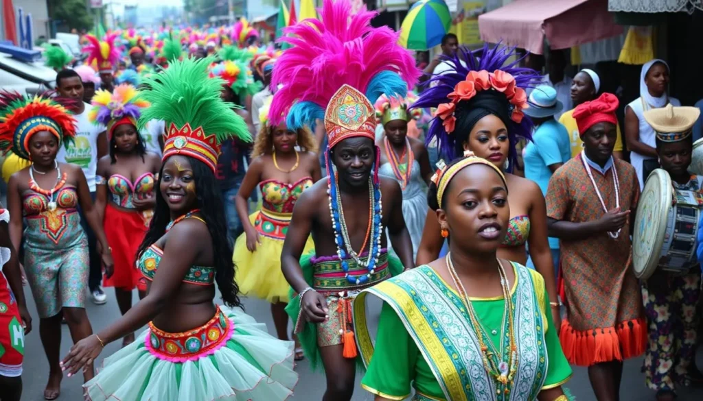 An image of Calabar Carnival celebrations.