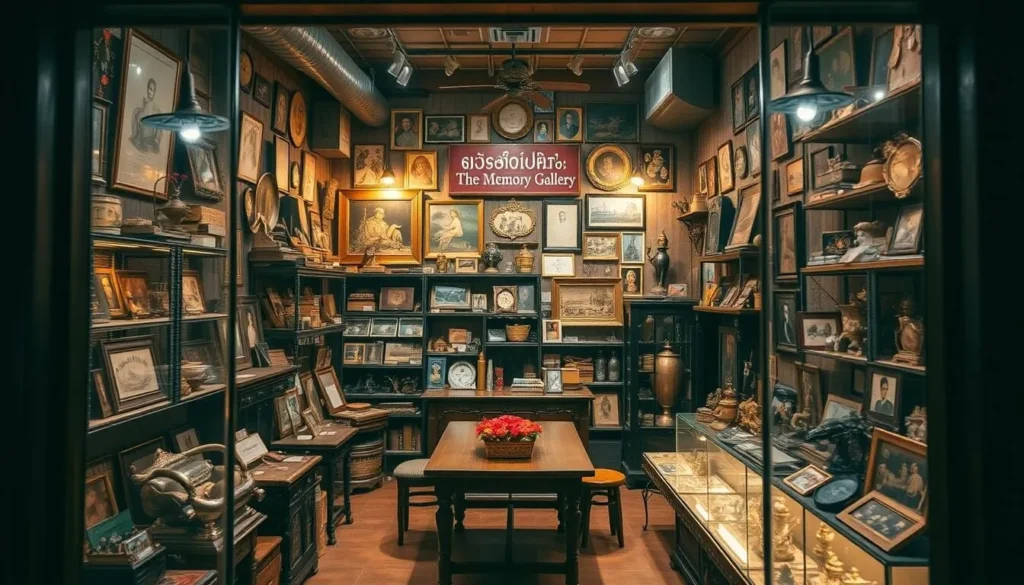 An image of Chomchei The Memory Gallery's interior, filled with vintage Thai memorabilia.