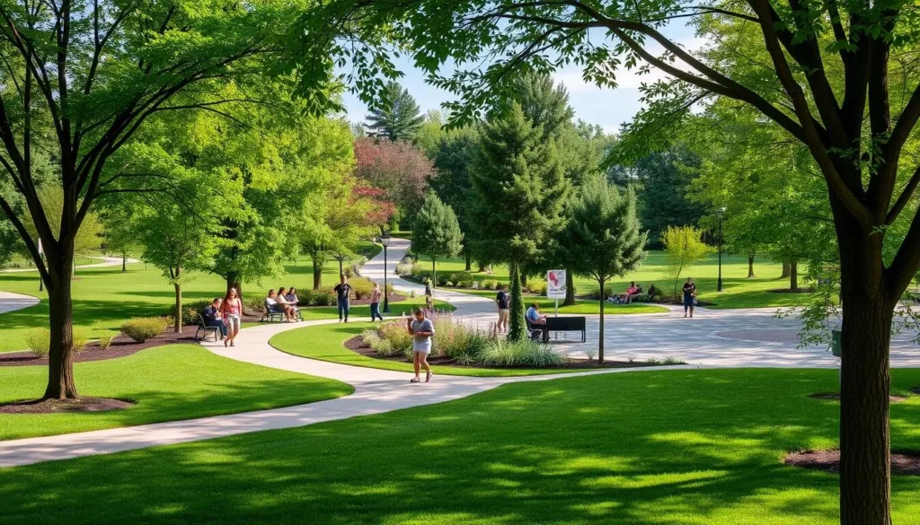 An image of Freedom Park's recreational space