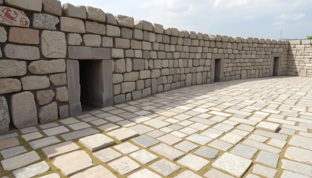 An image of Mitla's stone mosaics