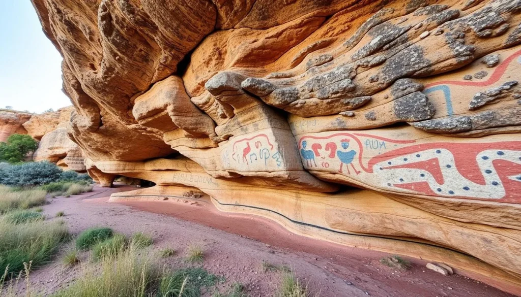 An image of Pictograph Cave State Park, Billings, Montana, showcasing its ancient pictographs and caves.