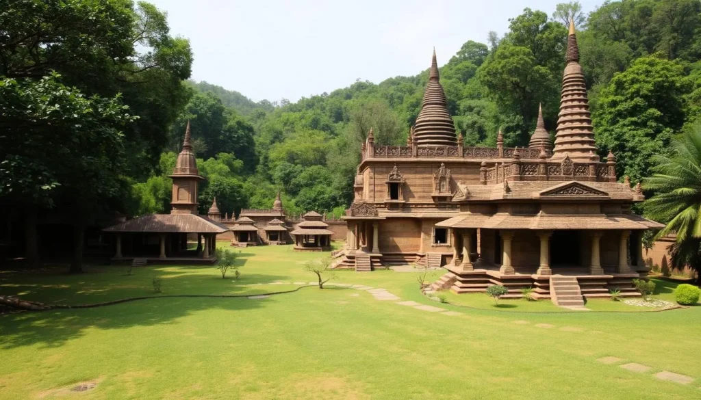 An image of Shalban Bihar Archaeological Site, featuring ancient Buddhist ruins and monasteries.