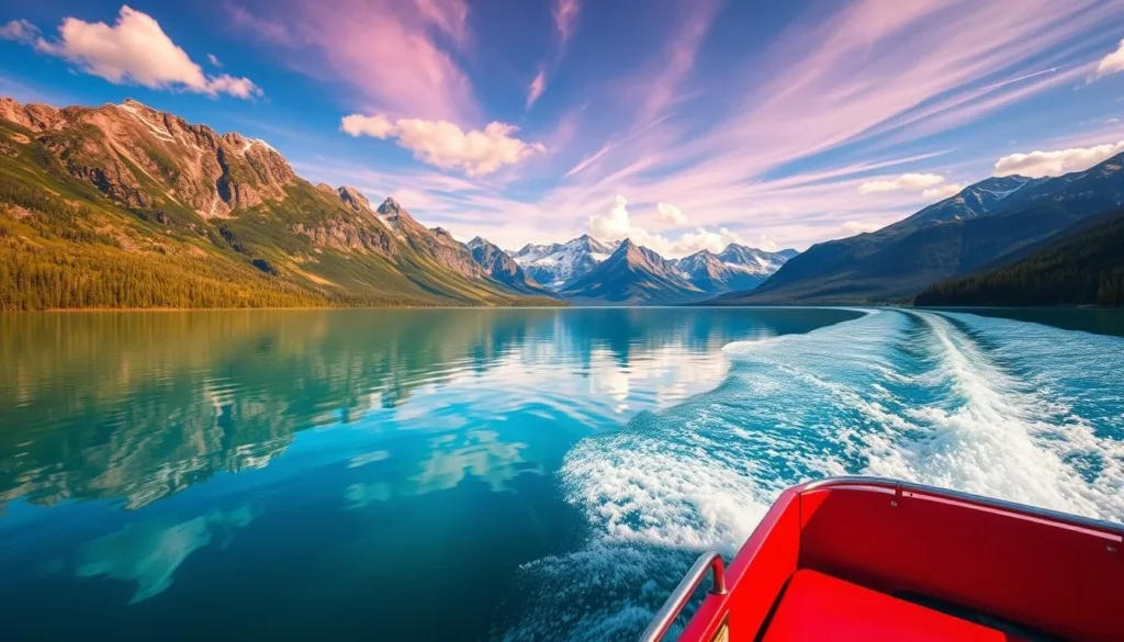 An image of a boat tour on Lake McDonald