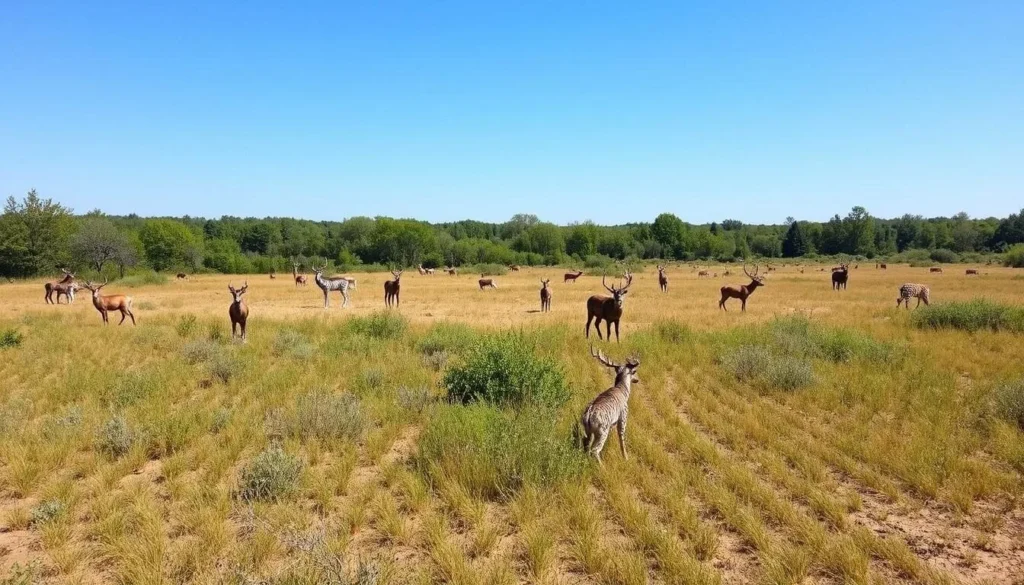 An image of a conservation area in Jefferson County with diverse wildlife.