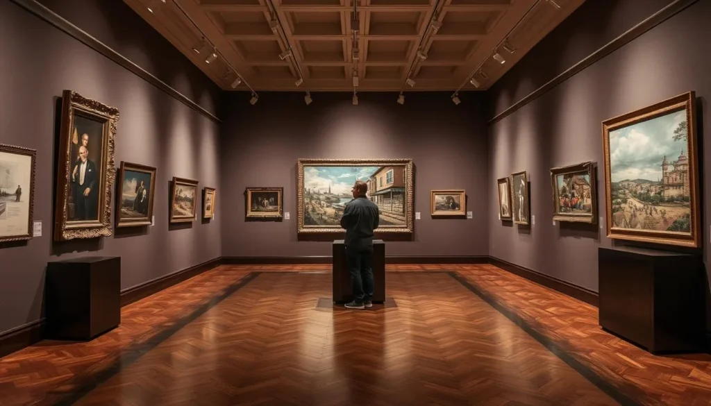 An image of a notable artwork or exhibition at the Gresham Art Gallery.