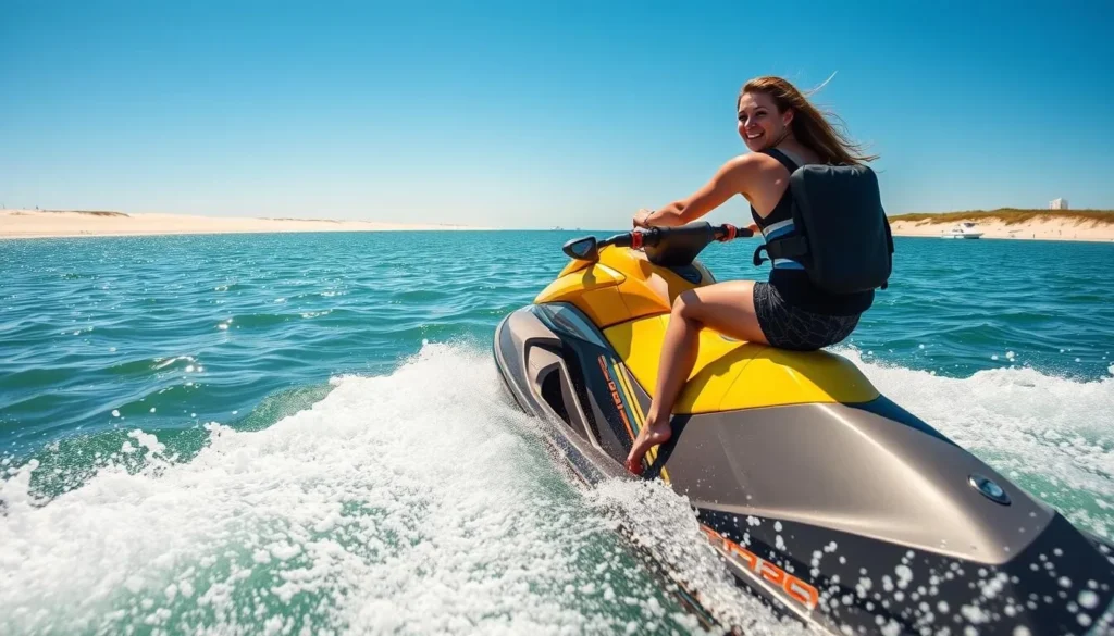 An image of a person riding a jet ski in Destin