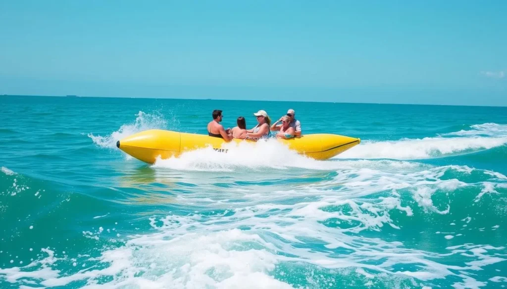 An image of people on a banana boat ride in Destin