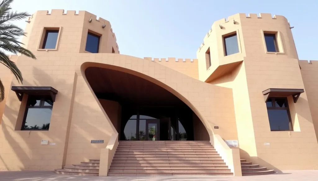 An image of the Chad National Museum's exterior, showcasing its architectural design