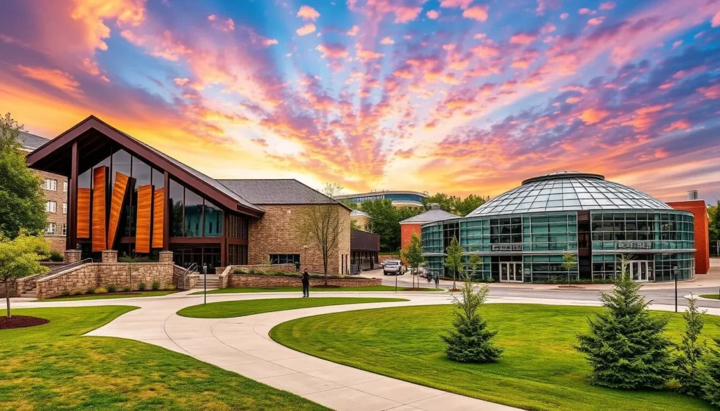 An image of the Cleveland Museum of Natural History and the Great Lakes Science Center
