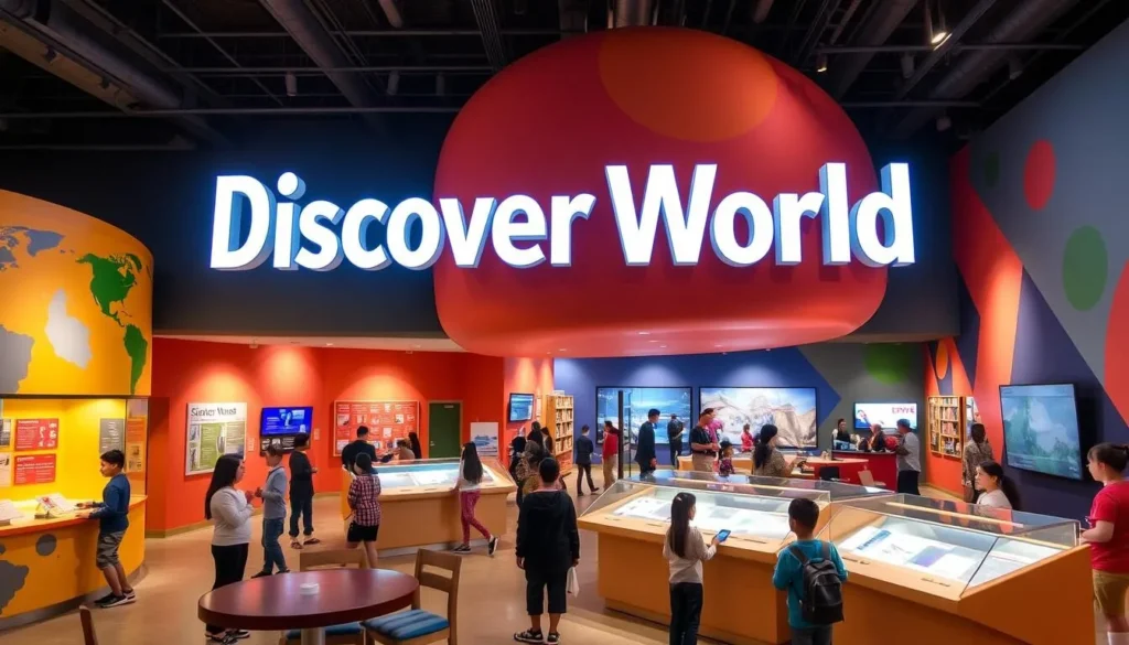 An image of the "Discover World" science center at the McKinley Presidential Library & Museum