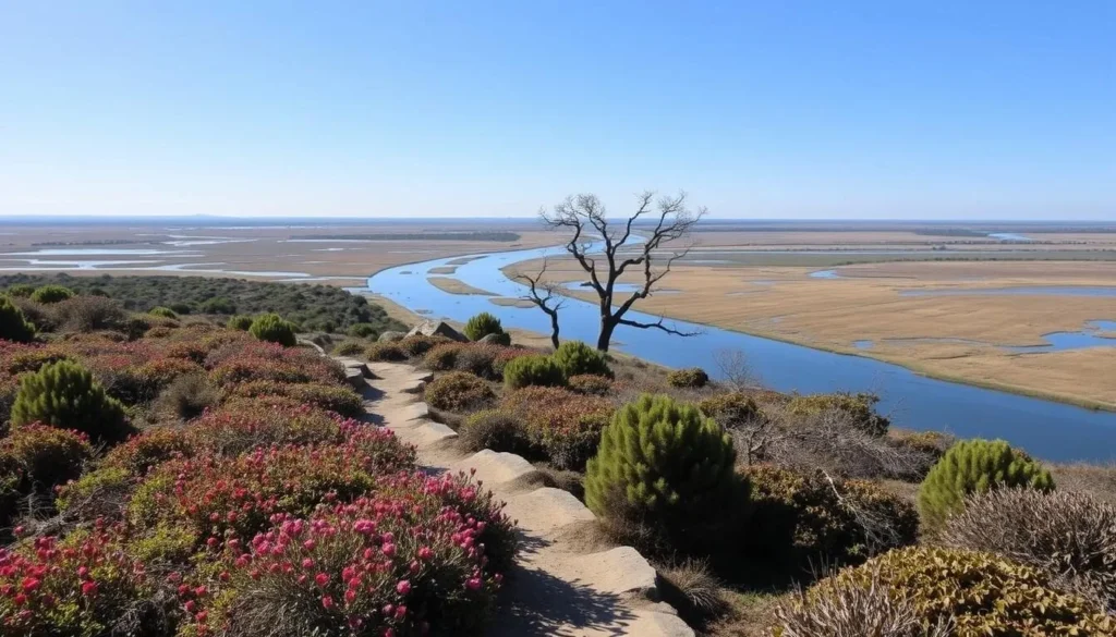 An image of the Elkhorn Slough National Estuarine Reserve hiking trails