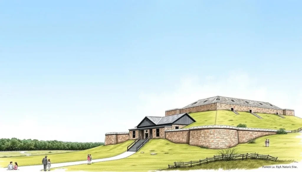 An image of the Fort Raleigh National Historic Site earthwork fort