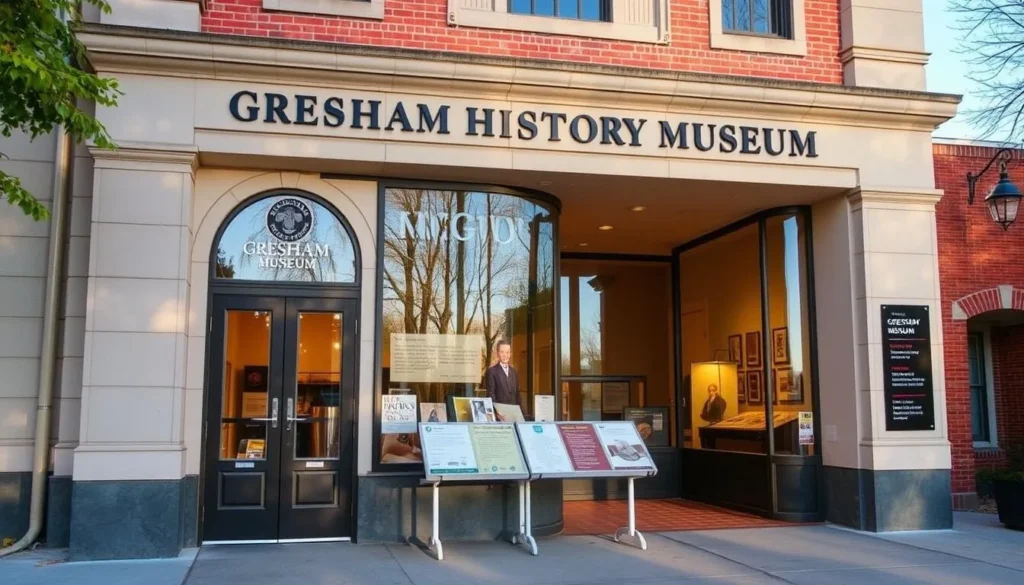 An image of the Gresham History Museum exterior or a notable exhibit