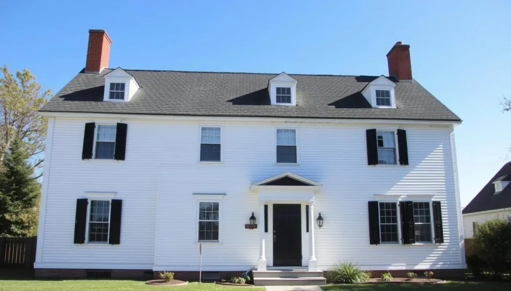 An image of the James House in Hampton, NH, showcasing its colonial architecture.