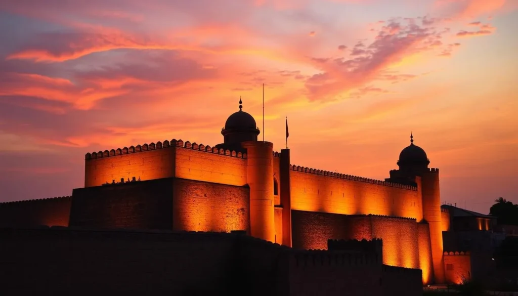 An image of the Kano City Walls at sunset