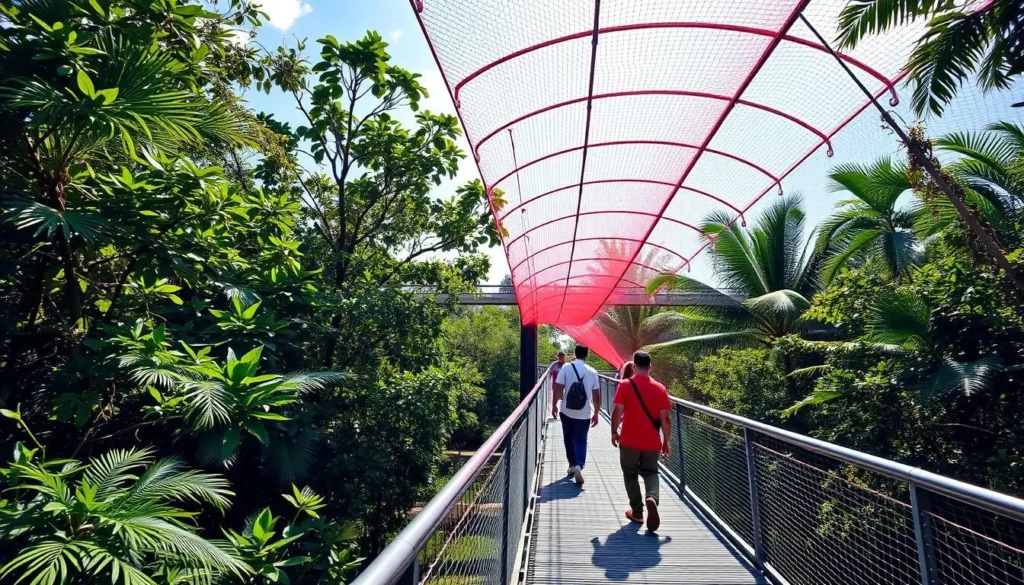 An image of the Lekki Conservation Centre's canopy walkway