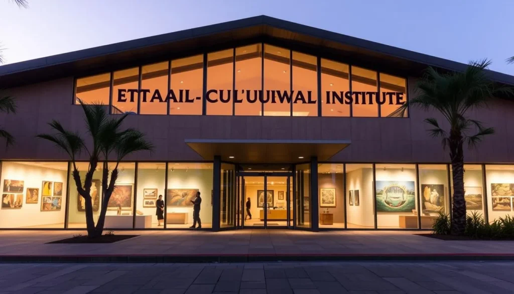 An image of the Mexicali Cultural Institute's exterior or an exhibition.