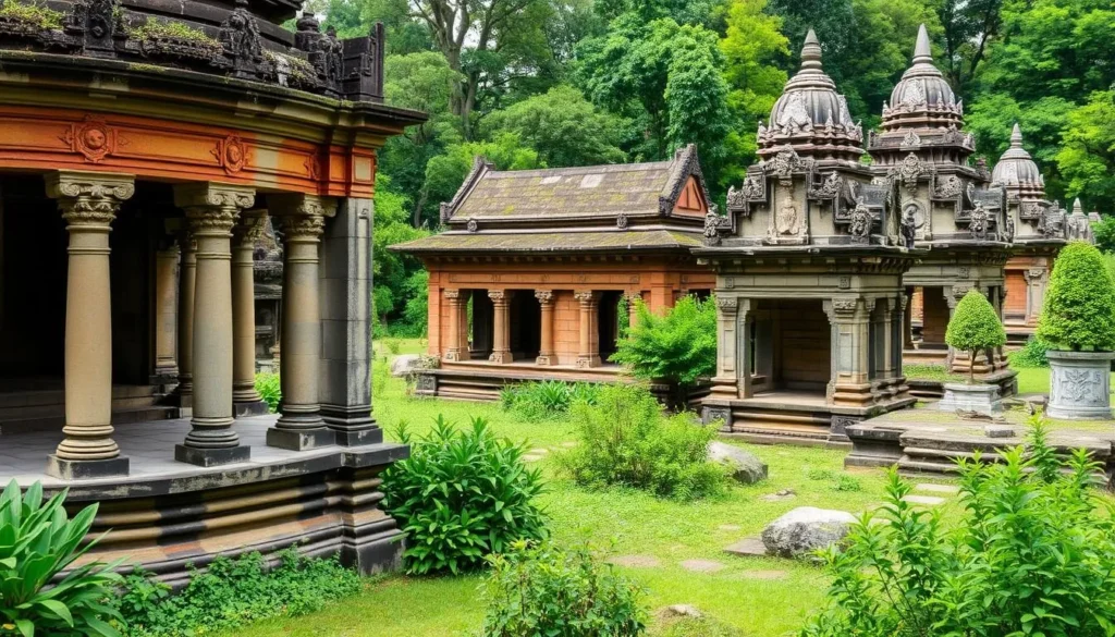 An image of the My Son Sanctuary ruins with ancient Cham temples