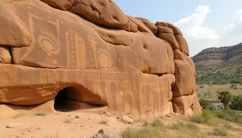 An image of the Tunga Dutse Rock Art in Bauchi, Nigeria