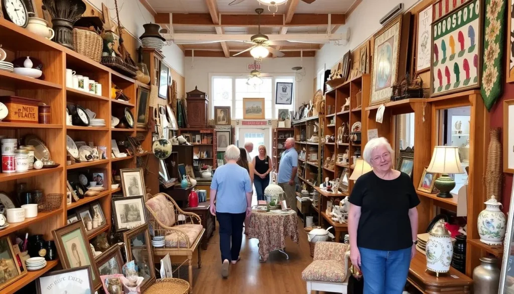 Antique and craft shops in downtown Bell Buckle, Tennessee Antique and craft shops in downtown Bell Buckle, Tennessee