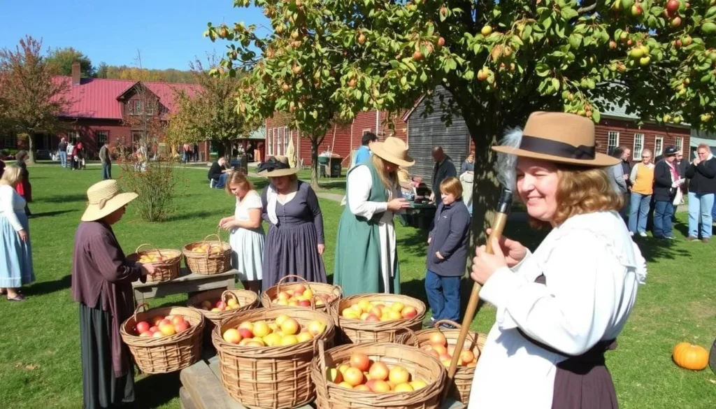 Apple Festival at Bement-Billings Farmstead in Newark Valley, Tioga County NY