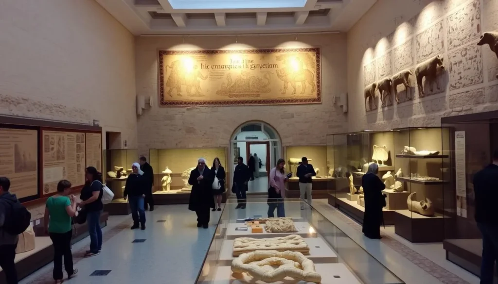 Archaeological Museum Sfax with ancient Roman mosaics and Punic burial items