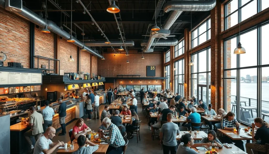Armature Works food hall in Tampa with diverse dining options - popular things to do in Tampa Armature Works food hall in Tampa with diverse dining options - popular things to do in Tampa