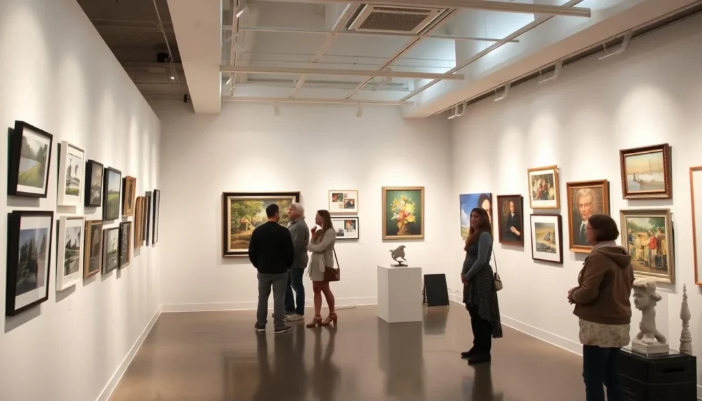 Art gallery exhibition in Sullivan County New York featuring local artists' work