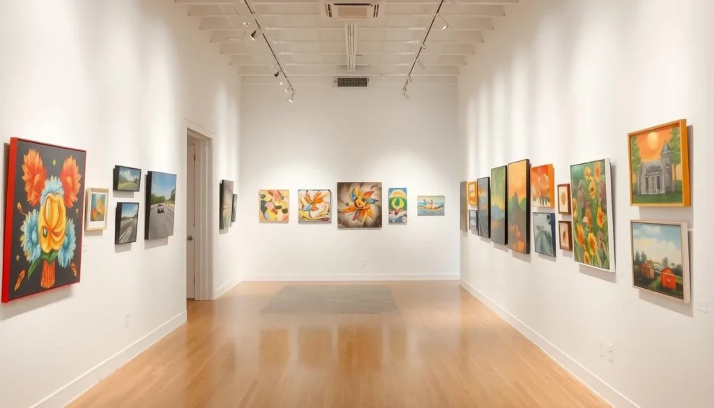 Art gallery in Clay County Florida displaying local artwork, a cultural thing to do for visitors Art gallery in Clay County Florida displaying local artwork, a cultural thing to do for visitors