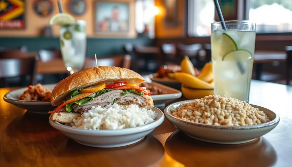 Authentic Cuban cuisine with traditional dishes in Little Havana, Miami Authentic Cuban cuisine with traditional dishes in Little Havana, Miami