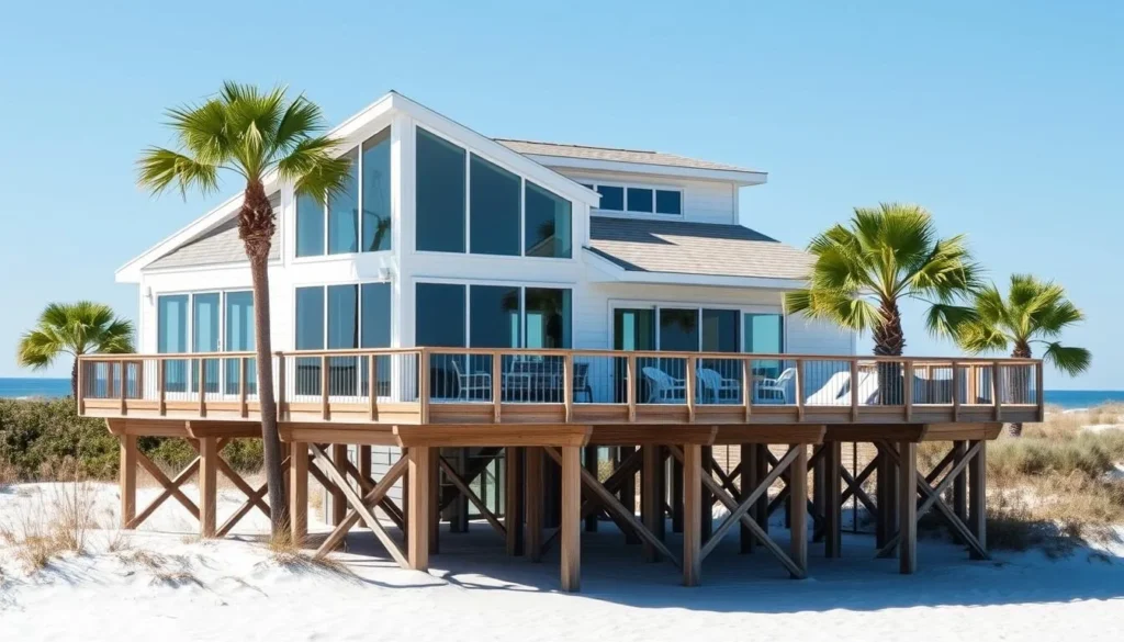 Beachfront vacation rental on St. George Island in Franklin County Florida Beachfront vacation rental on St. George Island in Franklin County Florida