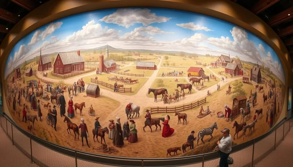 Behalt Cyclorama mural at Amish and Mennonite Heritage Center Behalt Cyclorama mural at Amish and Mennonite Heritage Center