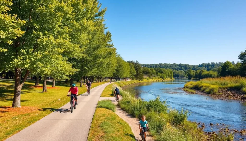 Bike path along the Chattahoochee River in Sandy Springs