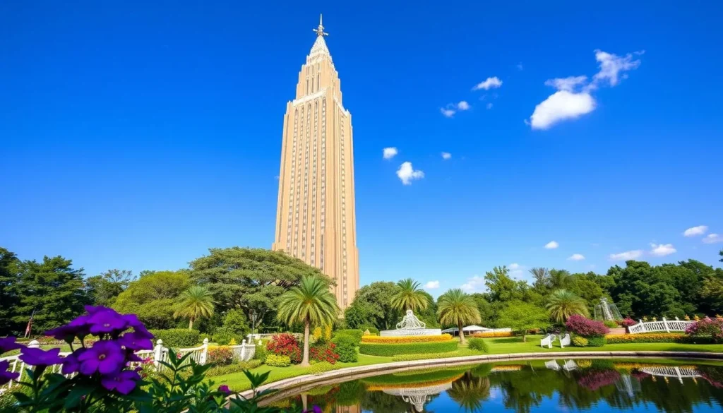 Bok Tower Gardens in Polk County Florida with the iconic singing tower Bok Tower Gardens in Polk County Florida with the iconic singing tower