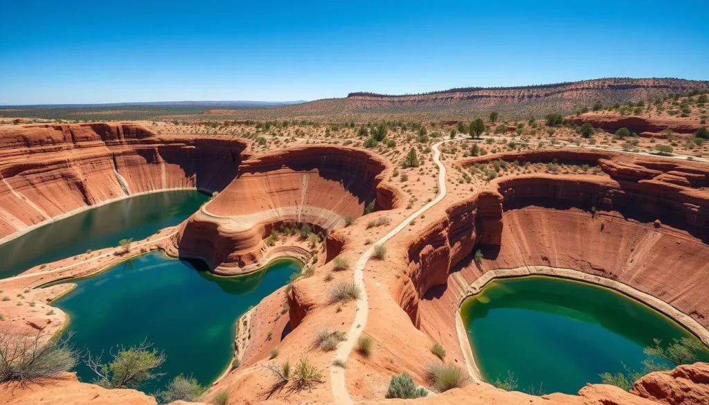Bottomless Lakes State Park with turquoise water, Roswell, New Mexico Bottomless Lakes State Park with turquoise water, Roswell, New Mexico