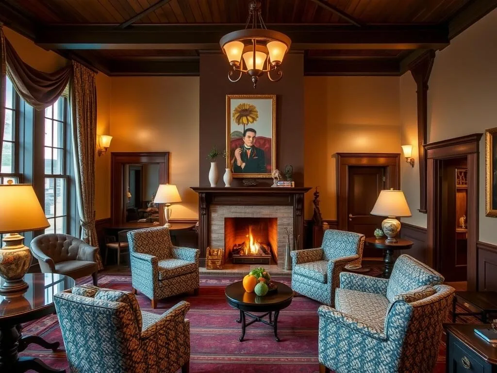 Boutique hotel in downtown Galena with elegant interior Boutique hotel in downtown Galena with elegant interior
