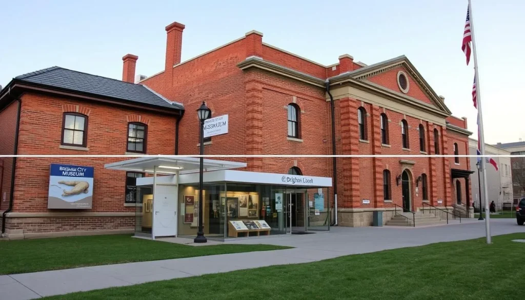 Brigham City Museum of Art and History exterior and exhibits Brigham City Museum of Art and History exterior and exhibits