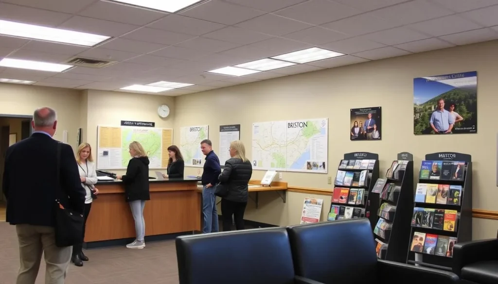 Bristol visitor information center with helpful maps and brochures