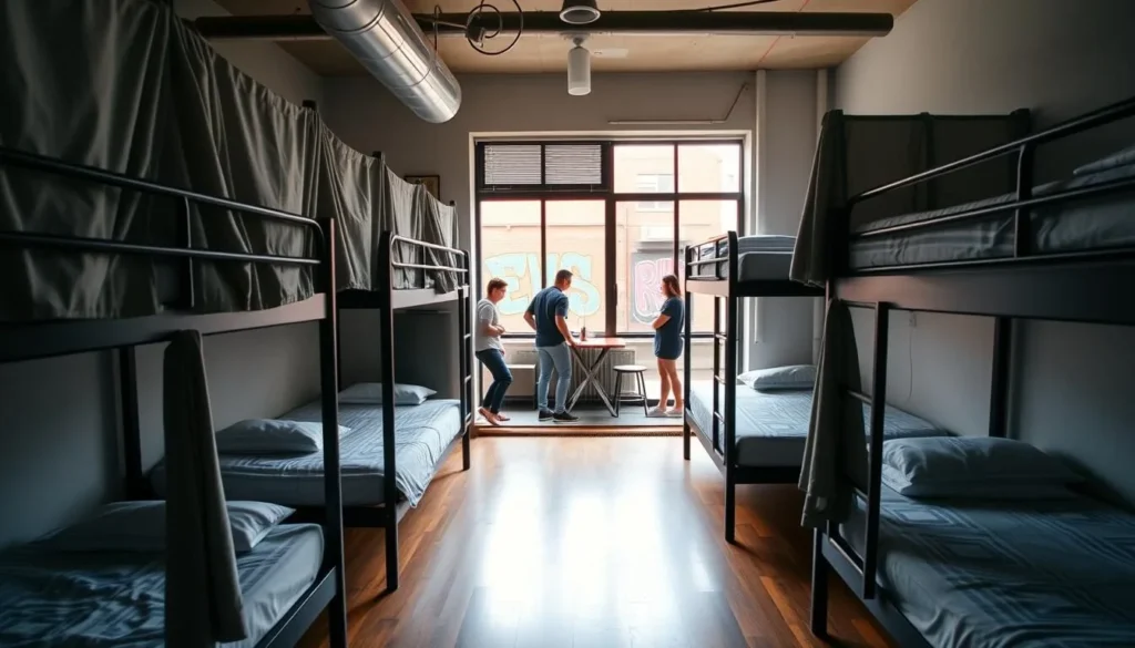 Budget-friendly hostel in Bushwick with colorful street art nearby Budget-friendly hostel in Bushwick with colorful street art nearby